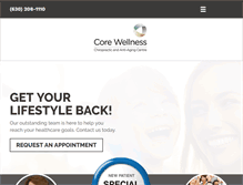 Tablet Screenshot of corewellnesscentre.com